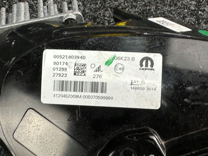 FIAT 500E PHARES ANTIBROUILLARD LED DROIT FJD PHARE VERS CONDUITE DIURNE 00521403940