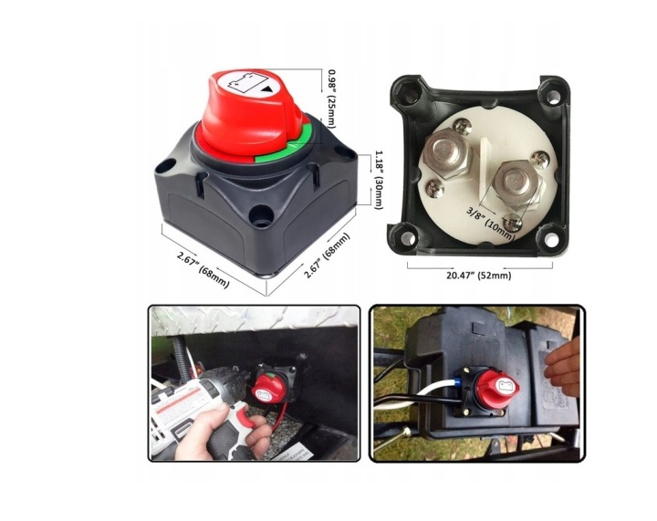 INTERRUPTEUR BATTERIE ROZLACZNIK 275A 12V-48V