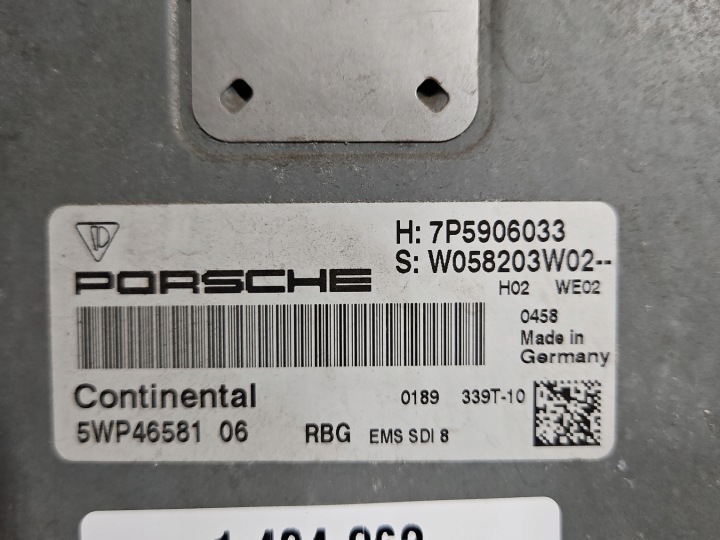 ORDINATEUR CONTRÔLEUR MOTEUR 7P5906033 PORSCHE CAYENNE II 4.8 V8 TURBO
