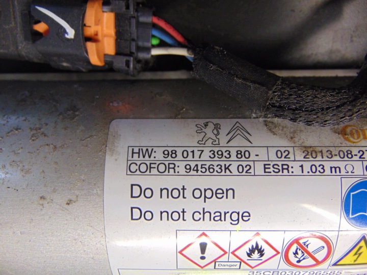 CONTRÔLEUR CONDENSATEUR DÉMARREUR STOP PEUGEOT 308 I LIFT 1.6HDI EUROPE