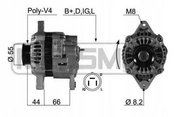 ELECTRIC GENERATOR ERA FOR SUZUKI WAGON R+ 1.3 photo 2 - milautoparts-fr.ukrlive.com