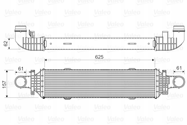 VALEO ÉCHANGEUR AIR-AIR RADIATEUR AIR VALEO 818631 MERCEDES CLS E GLK