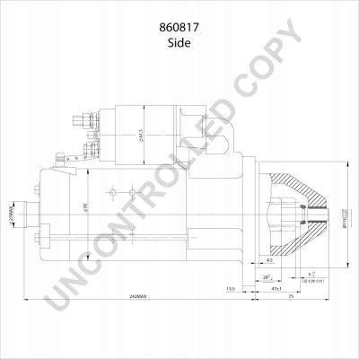DÉMARREUR PRESTOLITE ÉLECTRIQUE 860817