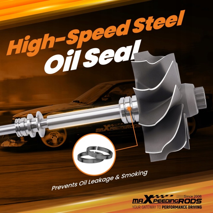 TURBOCOMPRESSEUR T4 FLANGE GT35 900 KM ROULEMENT V-BAND 2.0L-3.5L