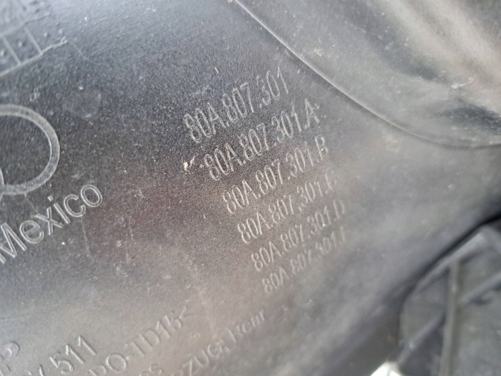 PARE-CHOCS ARRIÈRE ARRIÈRE AUDI Q5 SQ5 80A 80A807301