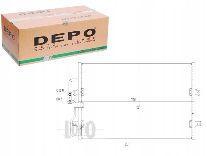 RADIATEUR CLIMATISATION LORO 009-016-0018