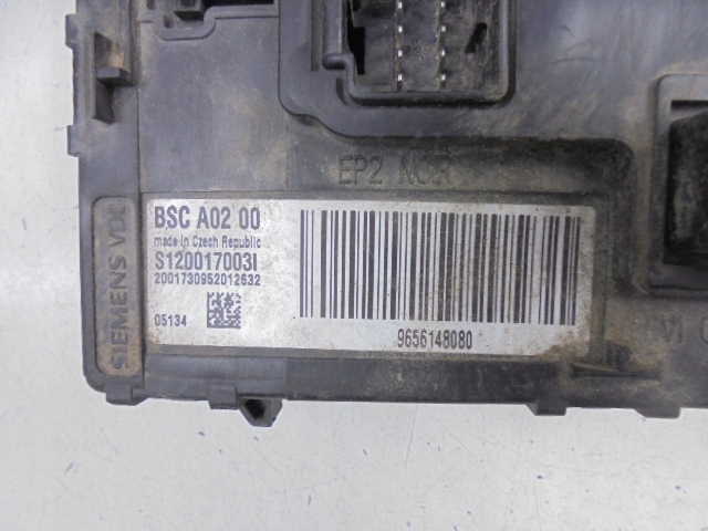 PEUGEOT 407 MODULE CONTRÔLEUR BSC 04-08 4D PH1 S120017003I 9656148080