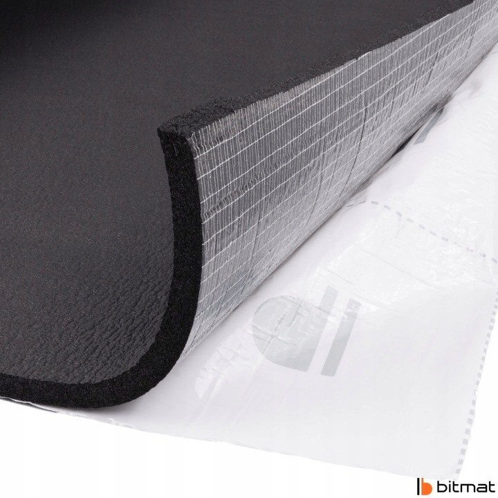MOUSSE KAUCZUKOWA WYCISZAJACA CAOUTCHOUC INSONORISANT AVEC AVEC COLLE 16MM 10X100CM