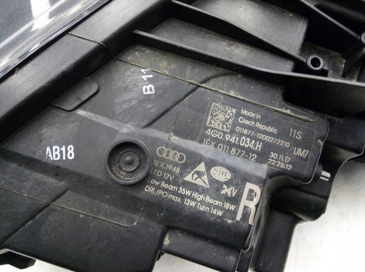 AUDI A6 S6 C7 4G 2017 4G0941034H PROJECTEUR PHARE AVANT CÔTÉ DROITE
