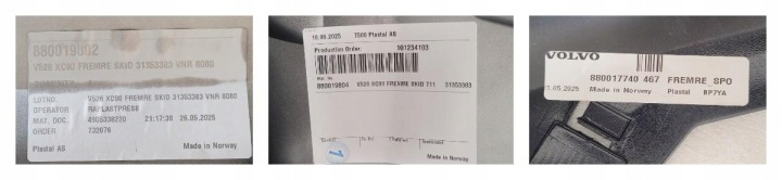 PARE-CHOCS AVANT VOLVO XC90 II R-DESIGN LIFT 2019- 31383801 31353369 31690641