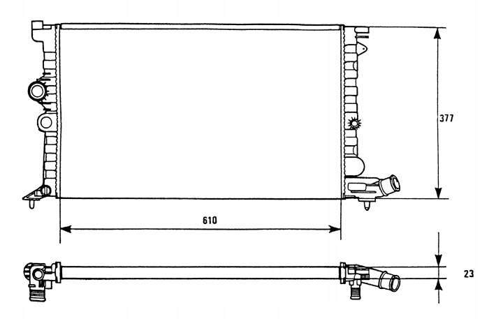 NRF 58946 RADIATEUR MOTEUR
