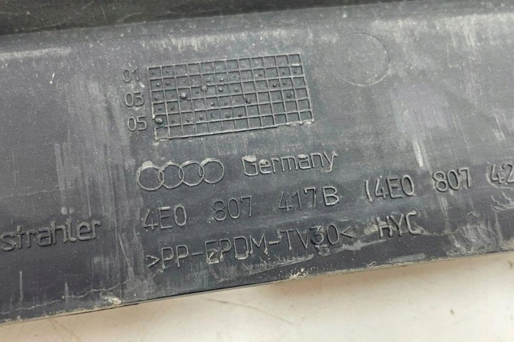 AUTRE PIÈCES DE CARROSSERIE AUDI A8 D2 (4D2, 4D8) 4E0807417B 4.2L DIESEL 2005