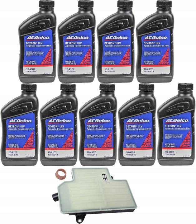 FILTRE BOÎTES AUTOMATYCZYNEJ CHEVROLET SILVERADO 9× HUILE PRZEKLADNIOWY ACDELCO DEXRON ULV ATF 0,946 GAUCHE