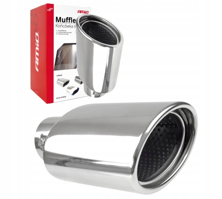 CADEAUX EMBOUT ÉCHAPPEMENT ACIER INOXYDABLE CHROME 120/68MM