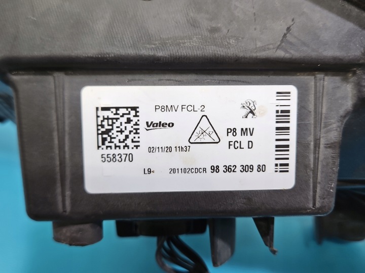 LANTERNE CONDUITE DIURNE DROIT PEUGEOT 3008 II 9836230980