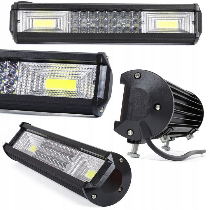 DIODO LUMINOSO LED COB 216W HALÓGENO ANTINIEBLA FARO EN FUNCIONAMIENTO 12-24V (IN348) 