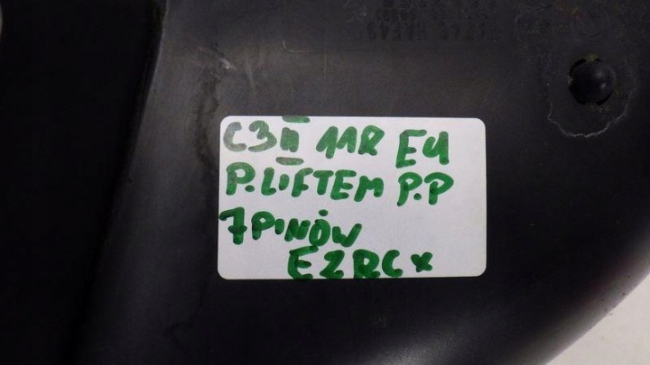 RÉTROVISEUR DROIT 7 GOUPILLE EZRC EUROPE CITROEN C3 II 0207156