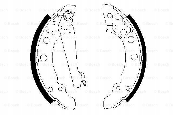 BOSCH PLAQUETTES FREIN VW GOLF I, II 0986487002