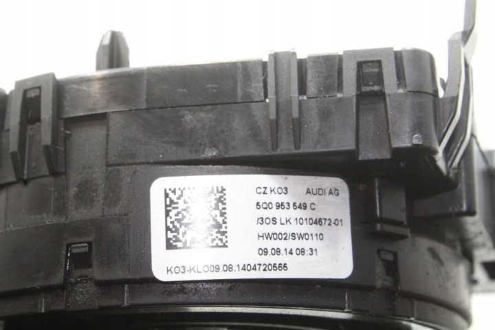 BAGUE SLIZGOWY CAOUTCHOUC AUDI A3 LIMOUSINE (8VS, 8VM) 5Q0953549C 1.8L