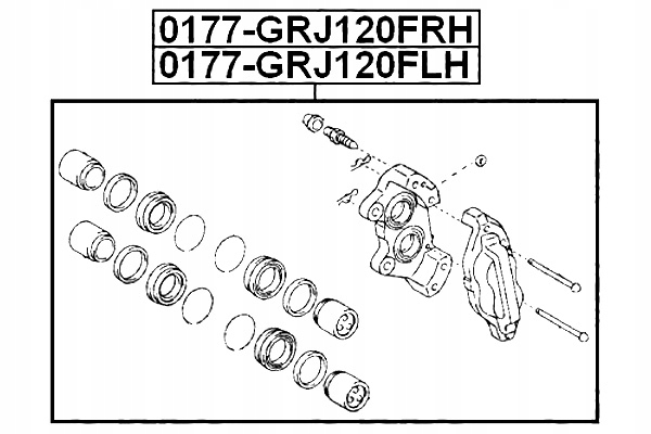 FEBEST SOPORTE DE FRENADO DELANTERO IZQUIERDO TOYOTA LAND CRUISER PRADO 