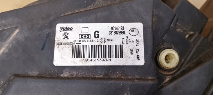 PHARE AVANT AVANT GAUCHE PEUGEOT PARTENAIRE 4 IV RIFTER 17-22ROK 9816826980