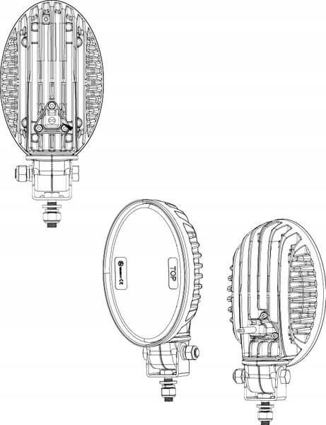 PHARE TRAVAILLÉ LED CASE NOUVEAU HOLLAND OVALE 24W 2240LM