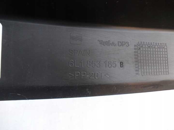 DOUBLURE DE PASSAGE DE ROUE PLASTIQUE SEAT IBIZA CORDOBA 6L 6L1853185B 2002-2008R