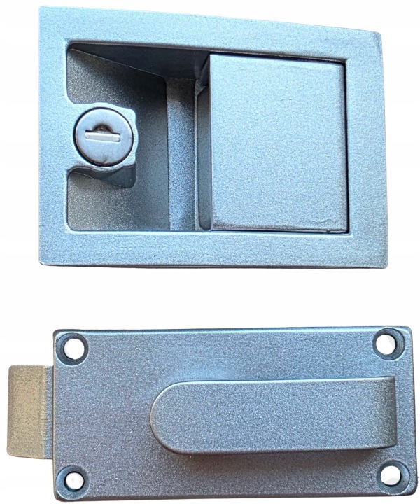 SERRURE DE PORTE REMORQUES CAMPING-CAR 2 CLÉS 115X66MM