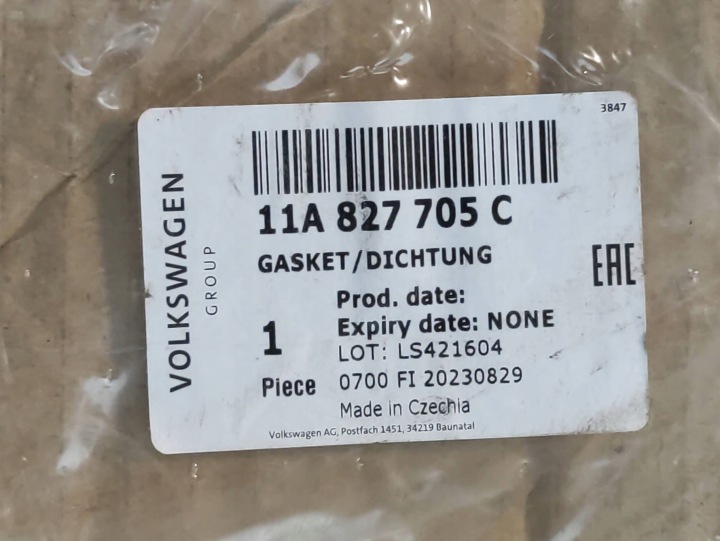 VW ID.4 JOINT D'ÉTANCHÉITÉ COUVERCLES DE COFFRE COUVERCLES DE COFFRE 11A827705C