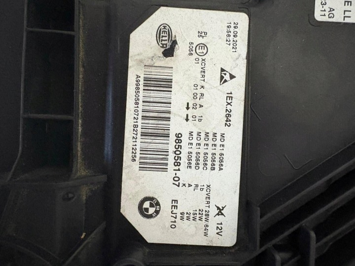 PROJECTEUR GAUCHE CÔTÉ BMW 5 G30 G31 G38 9850581