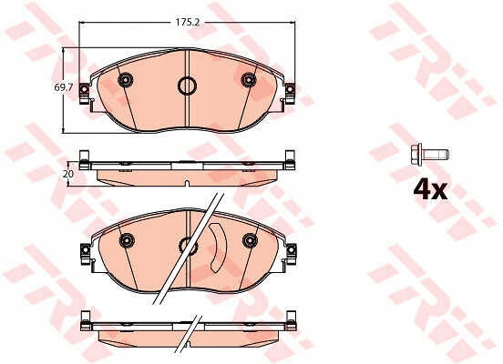 DISCOS ZAPATAS PARTE DELANTERA TRW SEAT LEON 