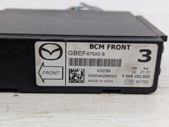 MODULE CONTRÔLEUR BCM MAZDA CX-5 GBEF-675X0