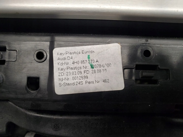 AUDI A8 S8 D4 4H 4H0857273A PANNEAUX COMMANDE COMMUTATEURS