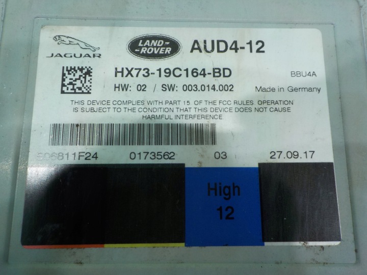 JAGUAR XF X260 LIFT R-SPORT 17R UNIVERSEL AMPLIFICATEUR HX73-19C164-BD