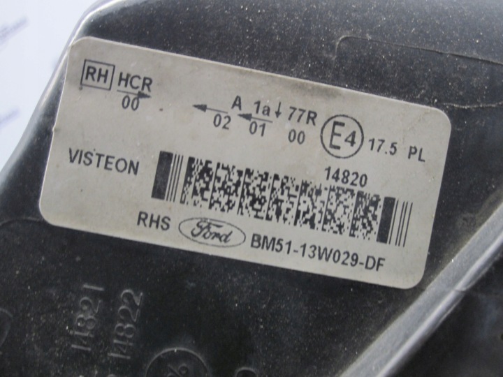 FORD FOCUS MK3 III PHARE DROITE AVANT BM51-13W029-DF 1481914820 ANGLAIS