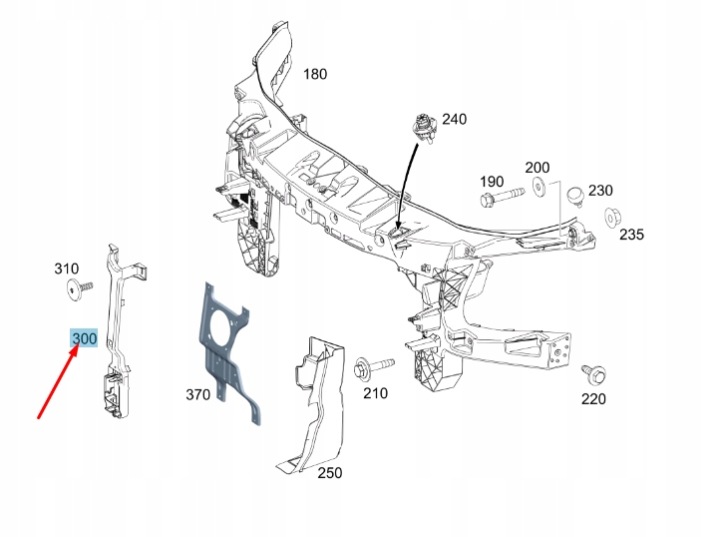 MB SPRINTER 907 AVANT COLLISION WARNING MOUNTING CONSOLE A9108803801
