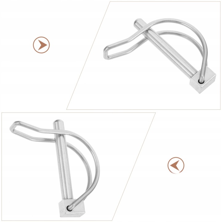 2PCS MÉTALLIQUE PIVOT BLOKUJACY VERS CROCHET LODZI I REMORQUE