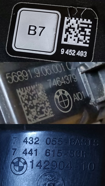 BMW 2 PIÈCES F39 GOULOTTE DE REMPLISSAGE DE CARBURANT 51177432055