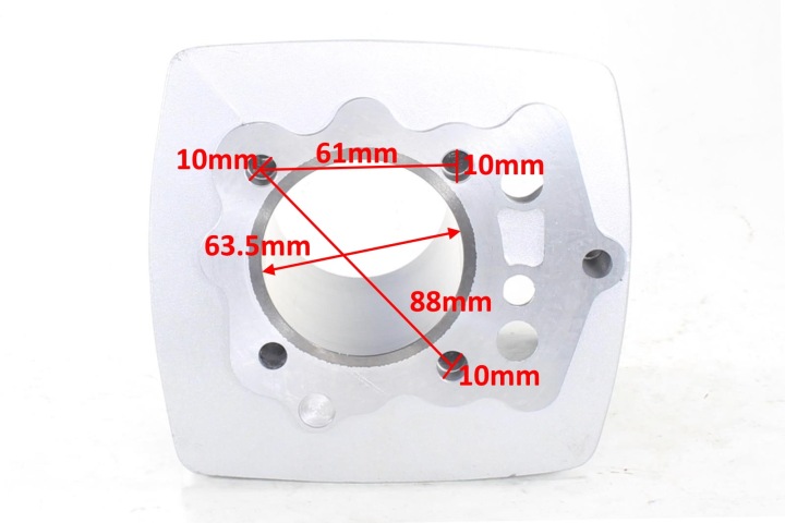 PISTON ATV 200 CG 63.5MM GOUPILLE 15MM AC JEU HW À