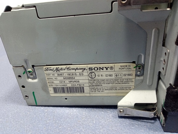 FORD FOCUS C-MAX MK1 RADIO CD D'USINE OEM SONY 3M5T-18C815-EG