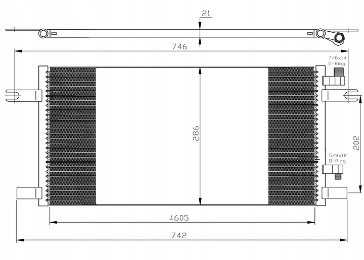 35647 RADIATOR AIR CONDITIONER CONDENSER NRF 35647