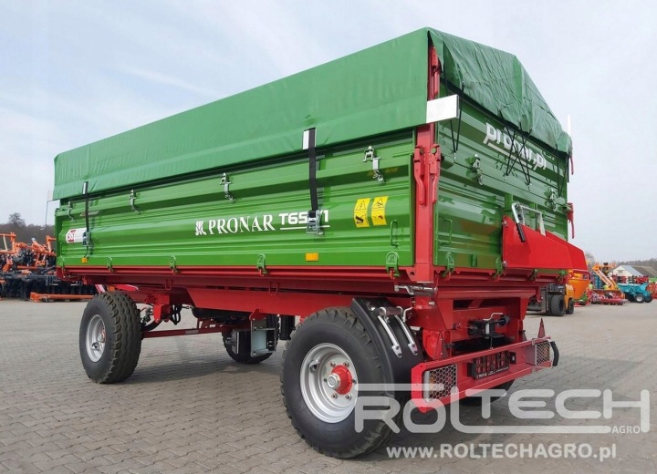 REMORQUE ROLNICZA DWUOSIOWA PRONAR T653/2 6T RATY 0% BÂCHE GRATUIT