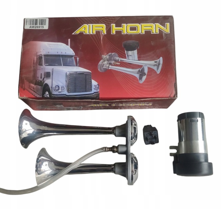 AVERTISSEUR SONORE SIGNAL AÉRIEN AVEC COMPRESSEUR SUR 12V HAUT-PARLEUR SIGNAL SONORE