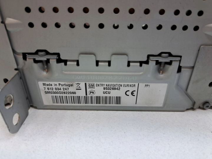 OPEL ZAFIRA C 2013 ENSEMBLE PANNEAU AUTORADIO CD/DVD/GPS