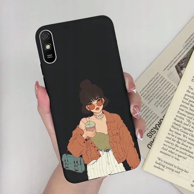 PARA XIAOMI REDMI 9A 9AT 9I PRZYPADKU KRZEMU MODY MOTYL DIBUJO SERCA TELÉFONO 