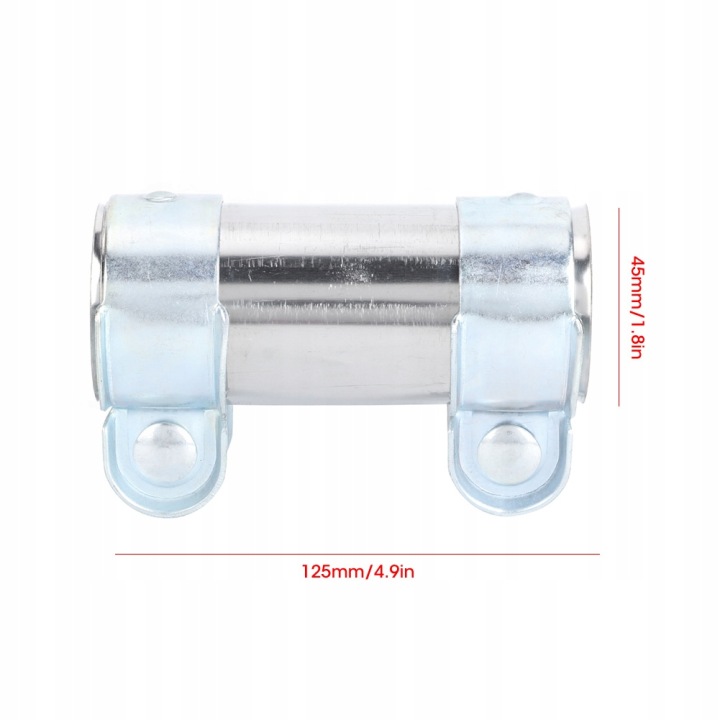45 X 125 MM RACCORD TUYAUX D'ÉCHAPPEMENT 173605 DROITE ÉCHANGES POUR MT