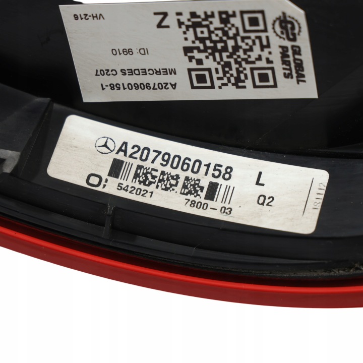 PHARE GAUCHE ARRIÈRE MERCEDES W207 CABRIO A2079060158 EUROPE