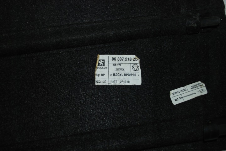 ÉTAGÈRE COUVERCLES DE COFFRE PEUGEOT 308 T7 UNIVERSEL 96807218ZD