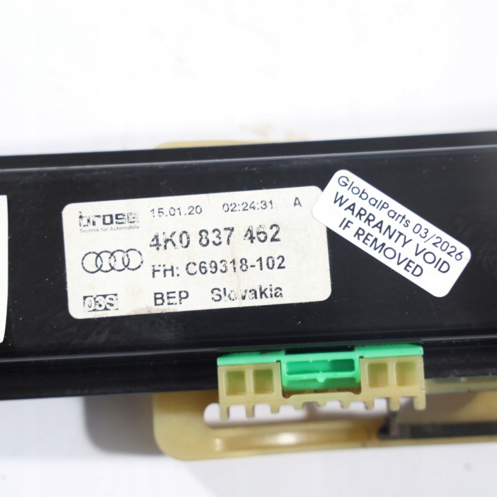 AUDI A6 C8 ÉLÉVATEUR VITRES AVANT AVANT DROIT 4K0837462