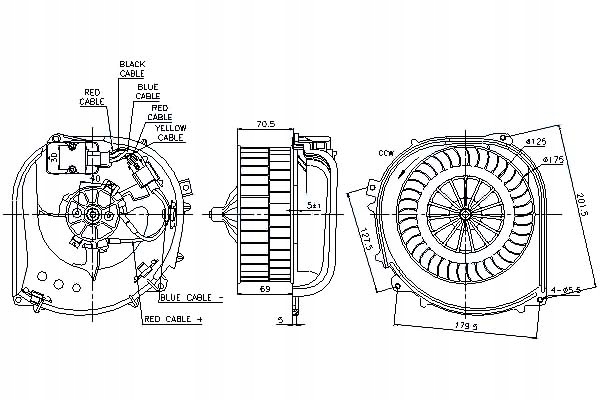 NISSENS 87100 VENTILATEUR INTÉRIEUR